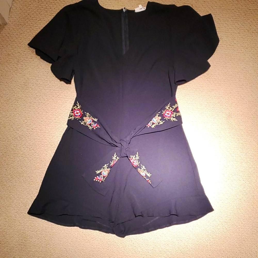 Black cocktail romper